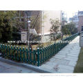 PVC palisade garden fence